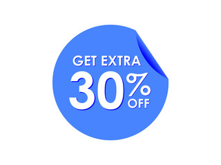 Get Extra 30% percent off Sale Round sticker