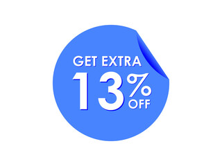 Get Extra 13% percent off Sale Round sticker