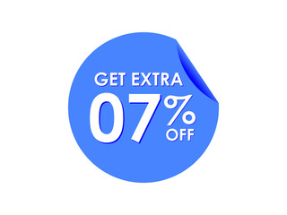 Get Extra 7% percent off Sale Round sticker