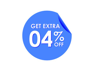 Get Extra 4% percent off Sale Round sticker