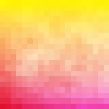 Abstract pink and yellow mosaic background. Vector background. Blue and pink mosaic. Pixel art background.	