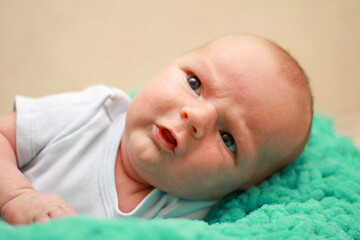 newborn little boy. Baby. A cute baby