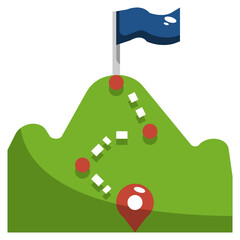 Sport And Activity_MOUNTAIN CLIMBING flat icon,linear,outline,graphic,illustration