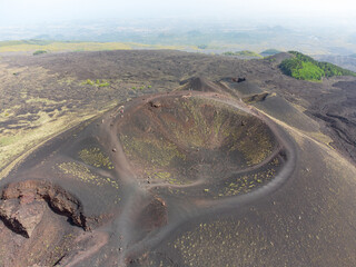 Immagine aerea crateri silvestri etna  © Marco