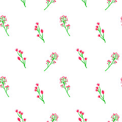 Watercolors, Flowers .Watercolor floral seamless paper, pattern and seamless background. Ideal for printing on fabric and paper or scrapbooking. Hand-painted illustration.Print in a hand-drawn style.