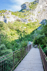 Le long du sentier Blanc-Martel dans les gorges du Verdon