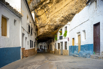 Cityscape of Setenil de las Bodegas, Andalucia, Spain - obrazy, fototapety, plakaty