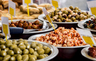 garlic and olives