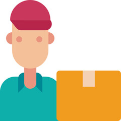 delivery man icon