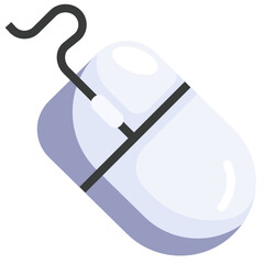 Technology And Devices_mouse flat icon,linear,outline,graphic,illustration