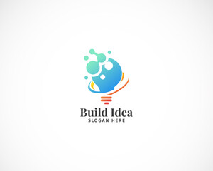 build idea logo creative concept digital illustration