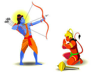 Lord Rama and Lord Hanuman