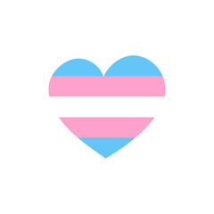 LGBT pride flag or rainbow pride flag on heart background.
