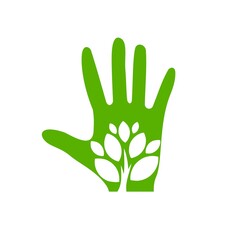 Think green icon isolated on white background