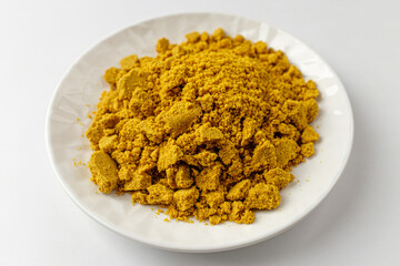Curry powder on a white background