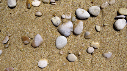 Fototapeta na wymiar Pebbles on the beach