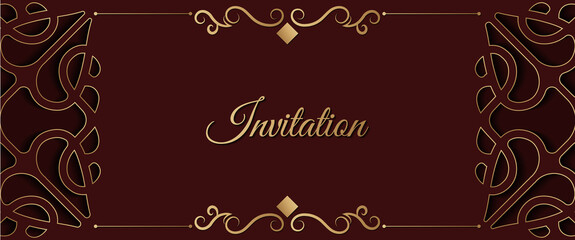 luxury invitation background style ornamental pattern