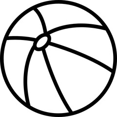 beach ball outline icon
