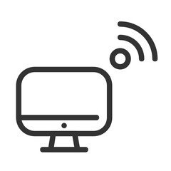 Computer , Internet of Things outline icon.