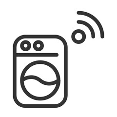 Washing machine , Internet of Things outline icon.