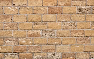 Shell rock brick wall texture