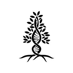 abstract tree icon, bonsai vector