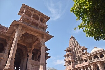 group of Temple in the Mandore garden,Jodhpur,rajasthan,india,asia