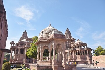 Obraz premium group of Temple in the Mandore garden,Jodhpur,rajasthan,india,asia