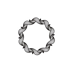 火の輪をイメージしたロゴデザインのための図形