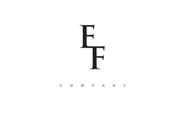 Initial FF logo design vector