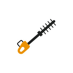 Long pole saw icon in color icon, isolated on white background 