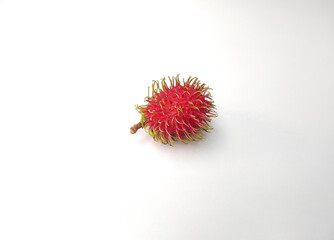 Rambutan fruit isolated on white background