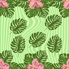 Modern tropical flower pattern, great design for any purposes