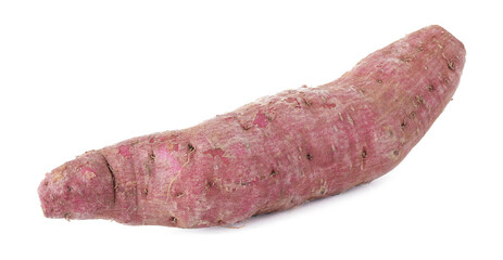 purple sweet potato isolated on white background
