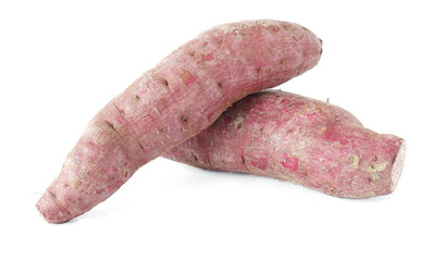 purple sweet potato isolated on white background
