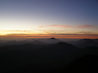 Peninsula Sinai in summer mountains in Egypt
