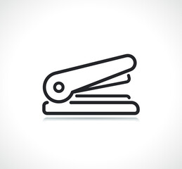 office stapler thin line icon