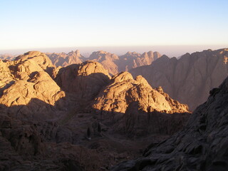 Fototapeta na wymiar Peninsula Sinai in summer mountains in Egypt