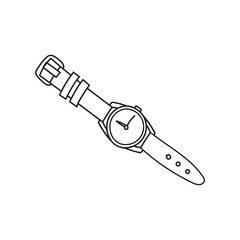 Business doodle icon. Hand drawn sketch. Coloring page. Vector illustration isolated on white background.