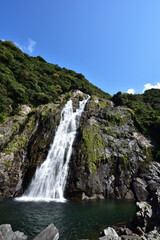 Obraz premium Waterfall of Oko, Yakushima, Kagoshima, Japan