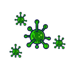 icon virus Elements Vector Free Vector