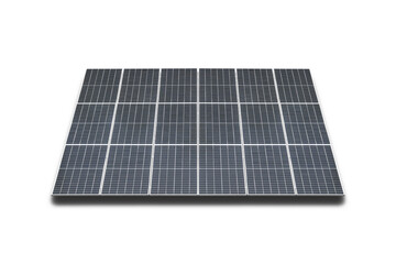 Solar panels isolated on a white background