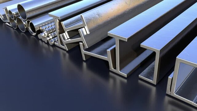 different rolled metal scrolling industrial backdrop, loopable