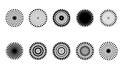 Set of Circle Shapes. Scalable to any size.