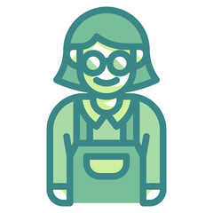 video call blue line icon