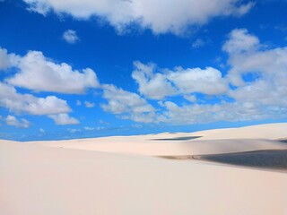 white sand dunes