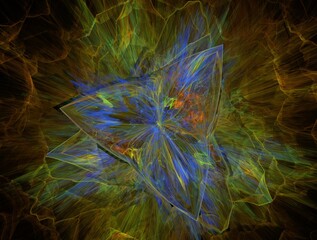 Imaginatory fractal background generated Image