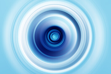 Abstract Radial Motion Blur on a blue white Background. Circle glowing pattern for label, textiles, garment or brochure design. Background for modern graphic design and text.   