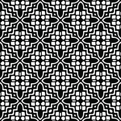 floral seamless pattern background.Geometric ornament for wallpapers and backgrounds. Black and white 

pattern. 