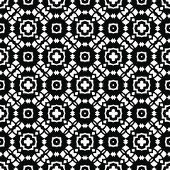 floral seamless pattern background.Geometric ornament for wallpapers and backgrounds. Black and white 

pattern. 